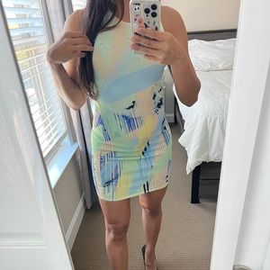 Multi Color Sleeveless Dress